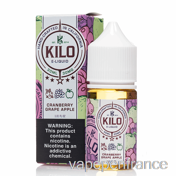 Canneberge Raisin Pomme - Kilo Sels De Renaissance - 30ml 30mg Stylo Vape